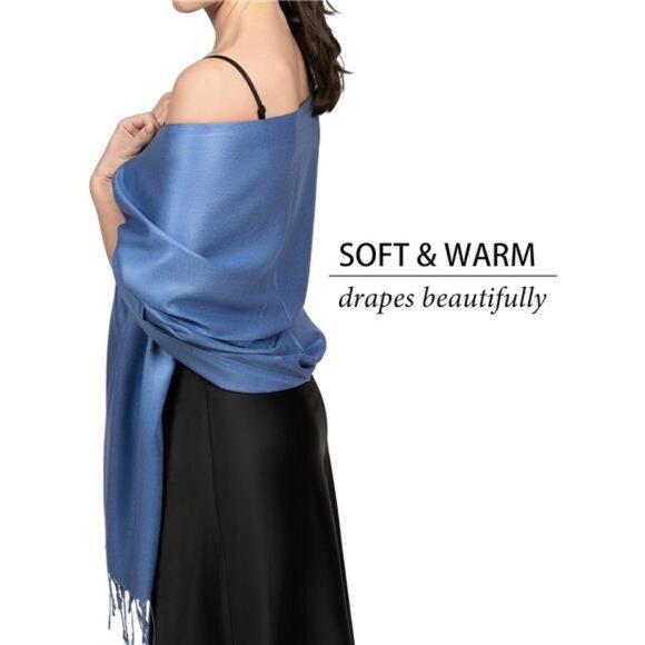 Pashmina Scarf for Women, Shawls and Wraps for Evening Dresses - Picture 3 of 7
